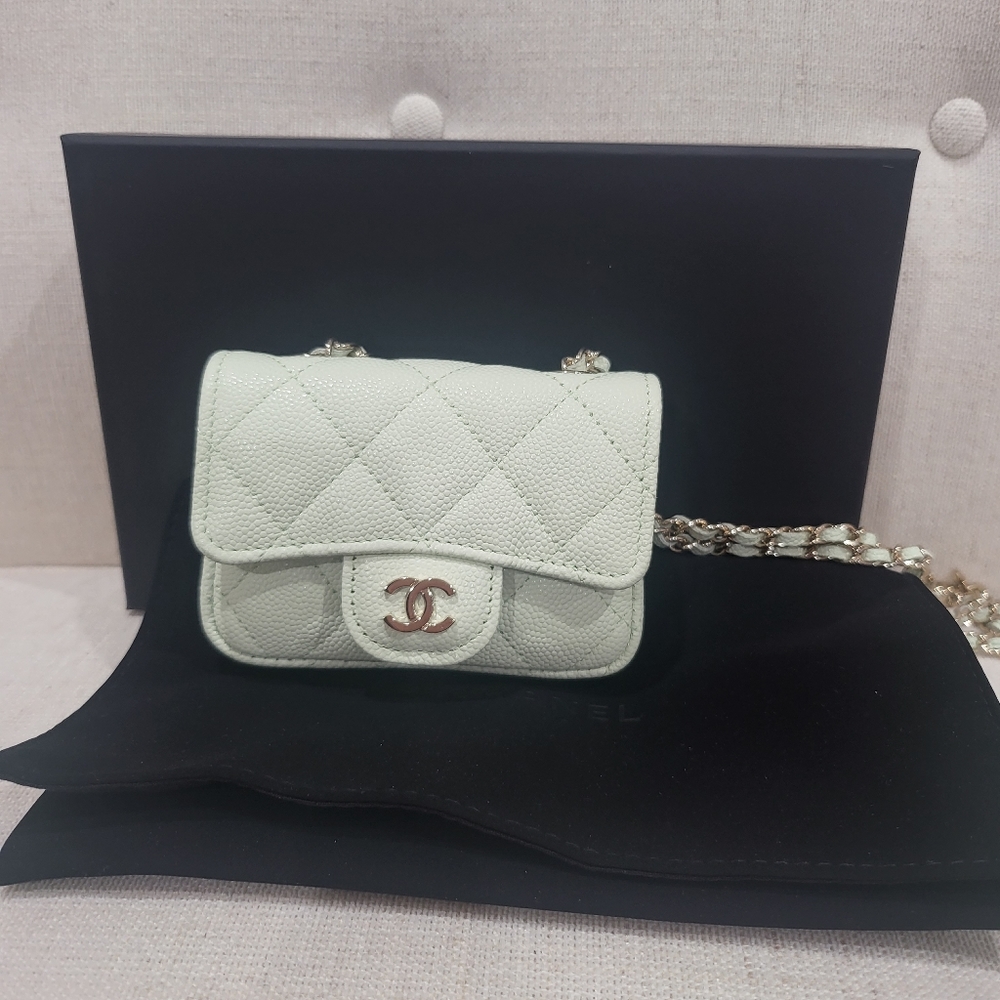 Chanel Quilted Mini Chain Belt Bag